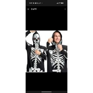 Tipsy Elves | Shimmer Skeleton Costume One Piece Large NWT